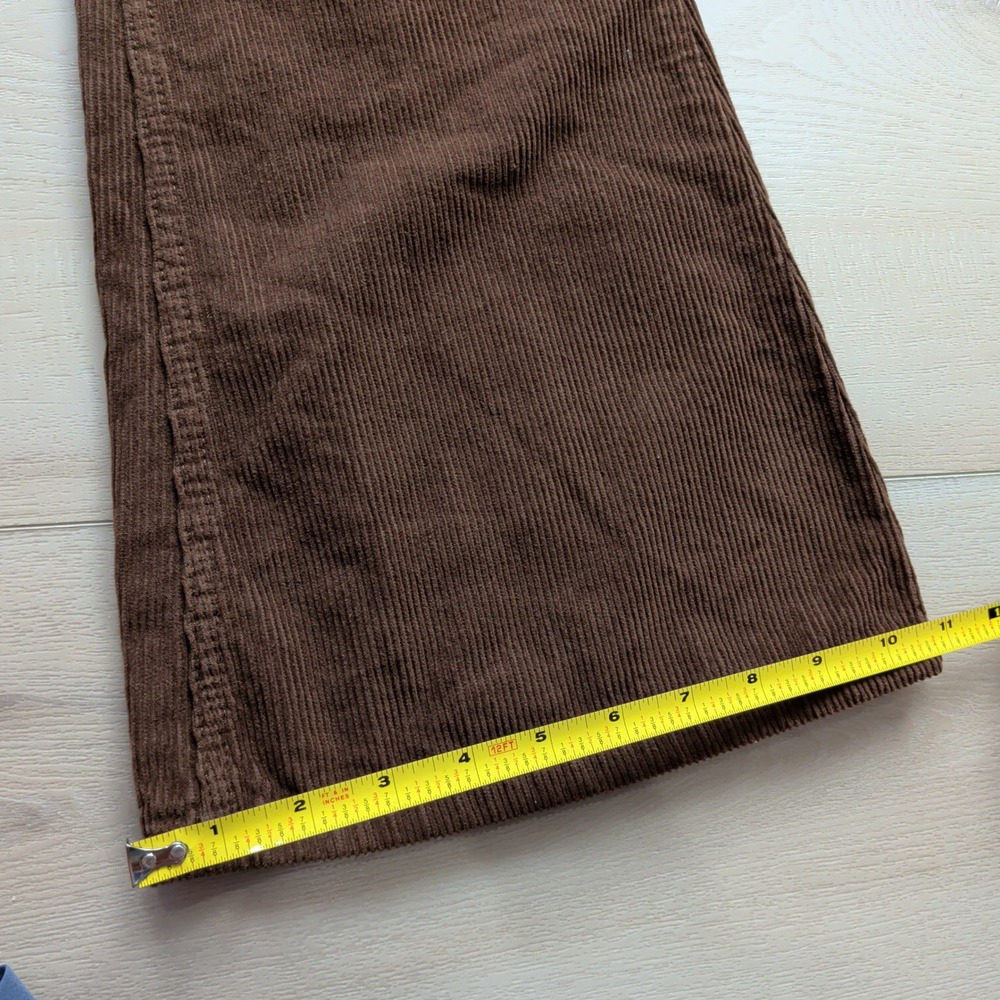 NEW Madcap England Corduroy Bell Bottom Flare Pants Mens 34x32 Brown Retro 70s - Picture 12 of 13